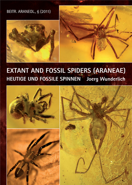 Extant and Fossil Spiders (Araneae) Beitr