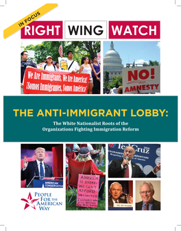 The Anti-Immigrant Lobby