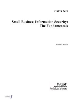 Small Business Information Security: the Fundamentals