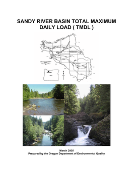 Sandy River Basin Total Maximum Daily Load ( Tmdl )