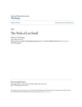 The Trials of Len Small