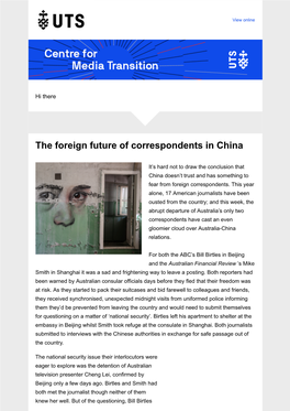 The Foreign Future of Correspondents in China