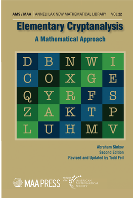 Ams / Maa Anneli Lax New Mathematical Library Vol 22