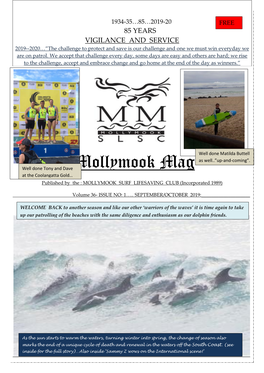 Mollymook Mag at the Coolangatta Gold… Published by the : MOLLYMOOK SURF LIFESAVING CLUB (Incorporated 1989)