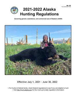 2021-2022 Alaska Hunting Regulations