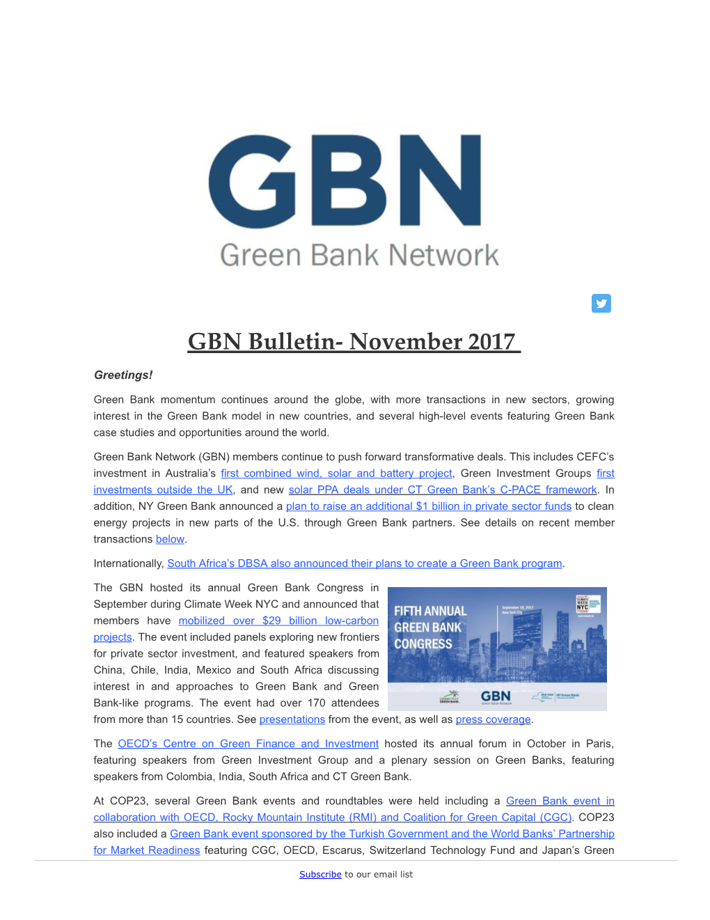GBN Bulletin- November 2017