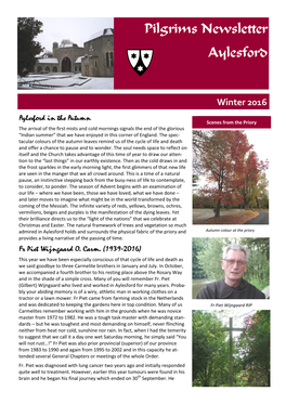 Pilgrims Newsletter Aylesford