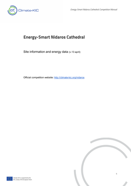 Energy-Smart Nidaros Cathedral: Competition Manual