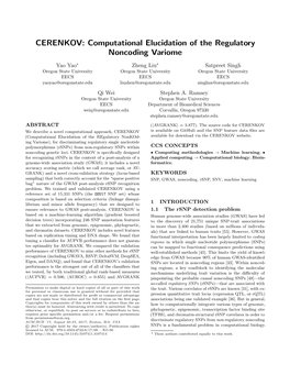 CERENKOV: Computational Elucidation of the Regulatory Noncoding Variome