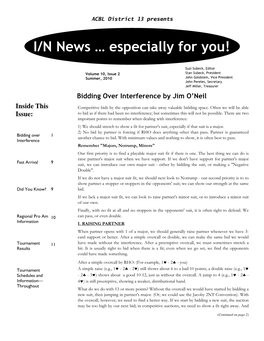 I/N News … Especially for You!