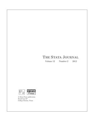 The Stata Journal Volume 12 Number 2 2012