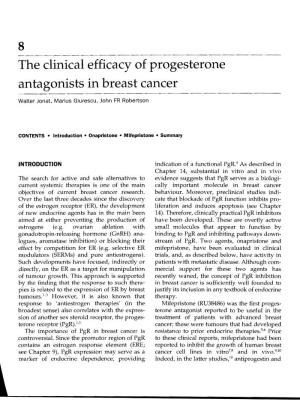 The Clinical Efficacy of Progesterone Antagonists in Breast Cancer ------ .__..__