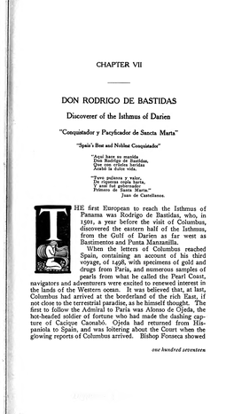 Don Rodrigo De Bastidas