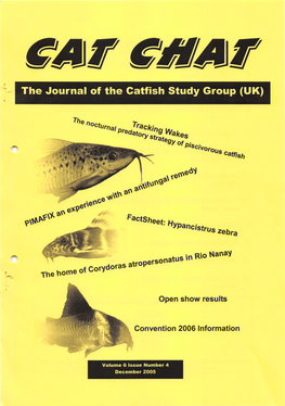The Journal of the Catfish Study Group (UK)