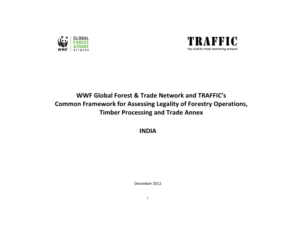 WWF Global Forest & Trade Network and TRAFFIC's Common