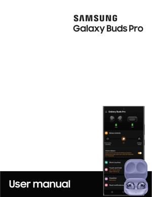 Samsung Galaxy Buds Pro R190 User Manual