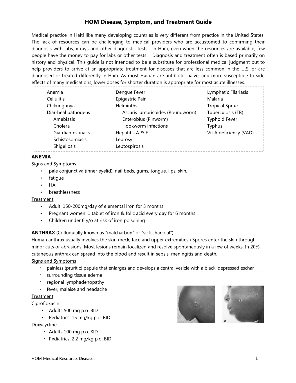 Tropical Disease Treatment Guide