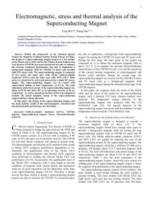 Design Considerations of the Superconducting Magnet
