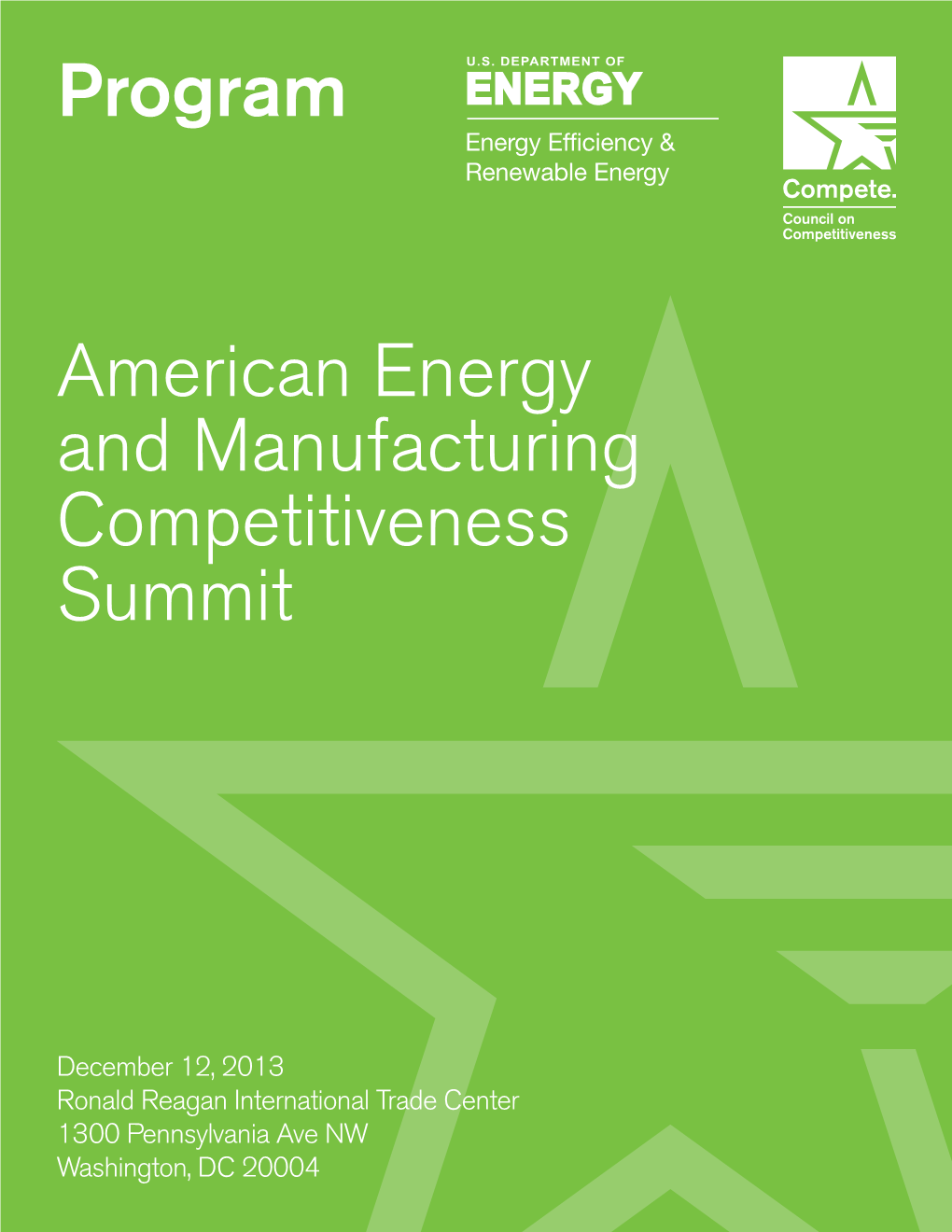 Program American Energy and Manufacturing Competitiveness