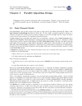 Chapter 3. Parallel Algorithm Design Methodology