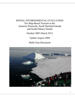 Initial Environmental Evaluation