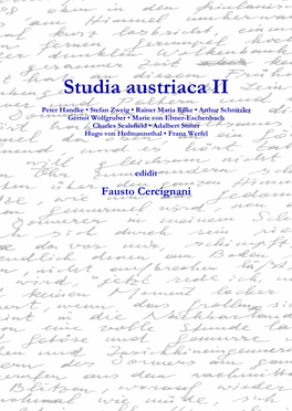 Studia Austriaca II