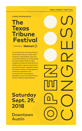 2018 Texas Tribune Festival