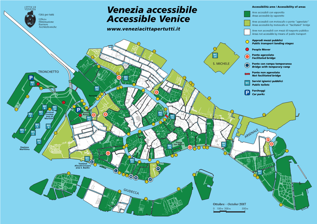 Mappa Venezia Accessibile 2017
