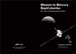 Mission to Mercury Bepicolombo MIO -Mercury Magnetospheric Orbiter