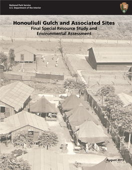 Honouliuli Gulch and Associated Sites Final Special Resource Study and Environmental Assessment