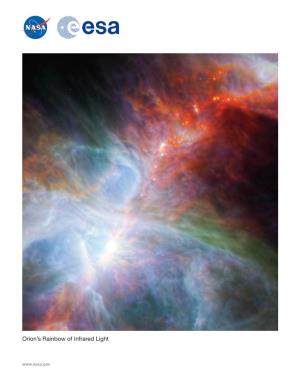 Herschel Litho: Orion's Rainbow of Infrared Light