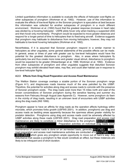 BW1 FOIA CBP 010184 4.2.4 Effects from Ground Patrols, Apprehensions and Rescues