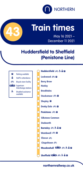 Huddersfield to Sheffield (Penistone Line)