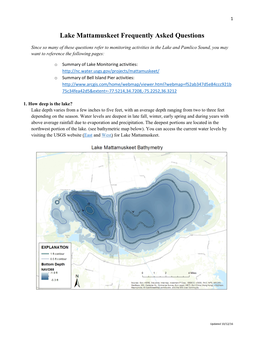 Lake Mattamuskeet Frequently Asked Questions