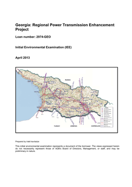 Georgia: Regional Power Transmission Enhancement Project