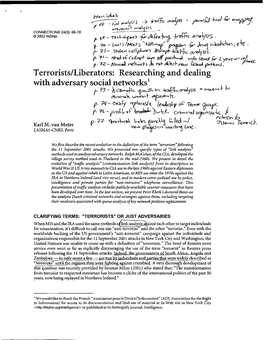Terrorists/Liberators: Researching and Dealing with Adversary Social