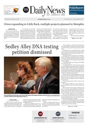 Sedley Alley DNA Testing Petition Dismissed