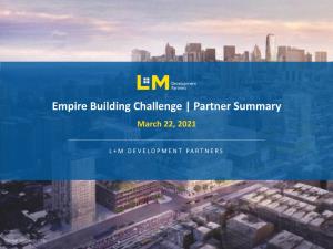 Empire Building Challenge | Partner Summary March 22, 2021
