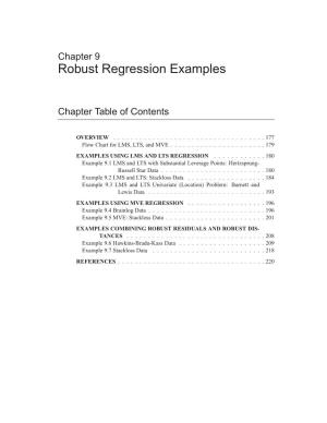 Robust Regression Examples