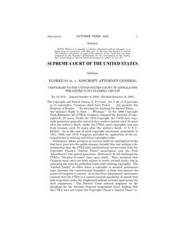 01-618, Eldred V. Ashcroft