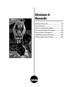 2009-10 NCAA Men's Basketball Records (Division