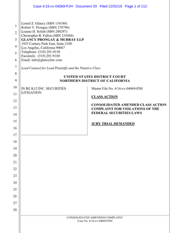 Case 4:16-Cv-04069-PJH Document 33 Filed 12/02/16 Page 1 of 112