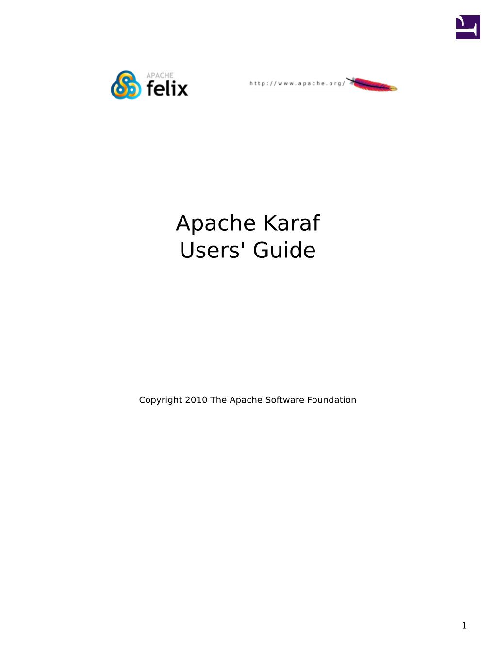 Apache Karaf Users' Guide