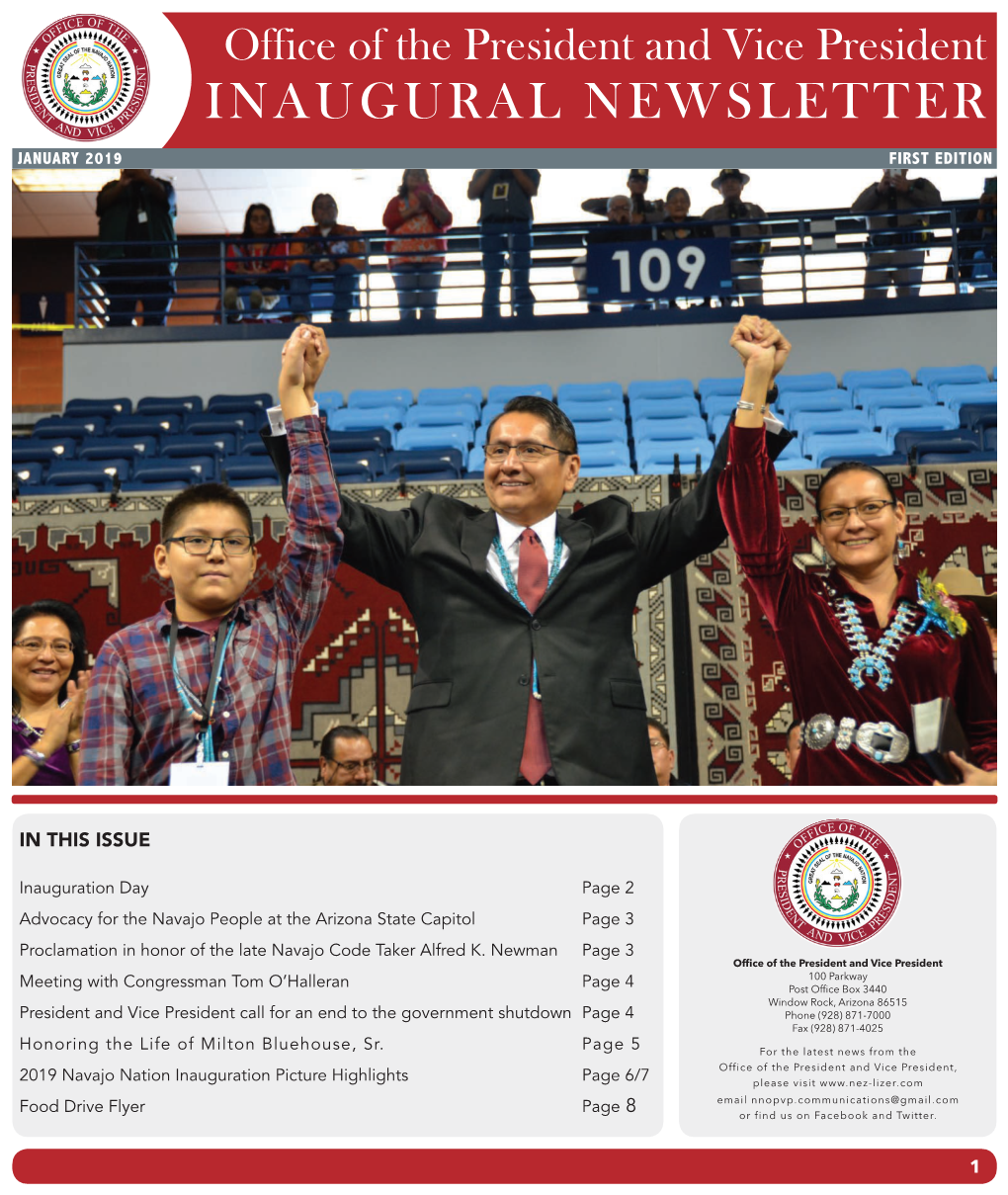 OPVP Inaugural Newsletter