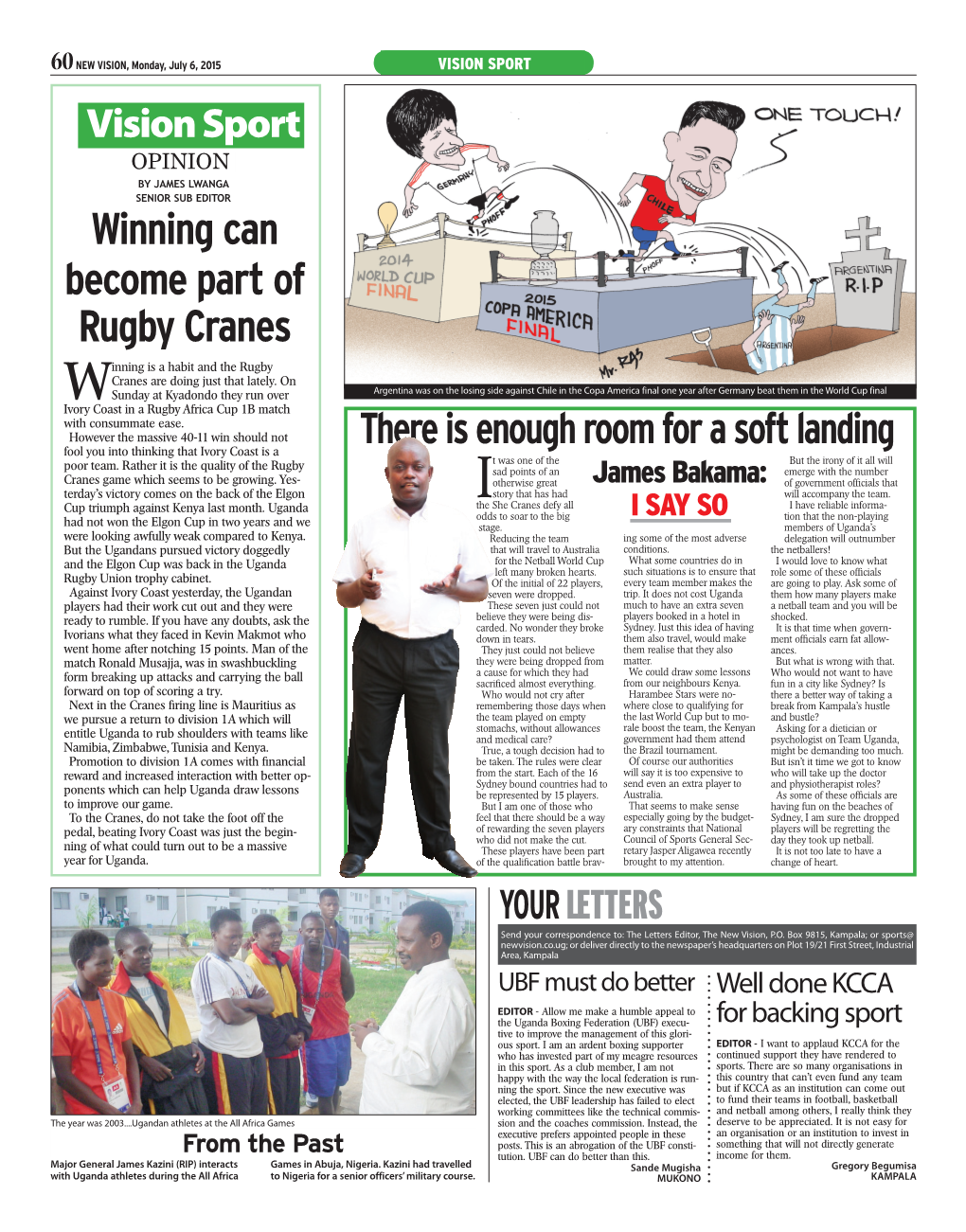 Winning Can Become Part of Rugby Cranes Inning Is a Habit and the Rugby Cranes Are Doing Just That Lately