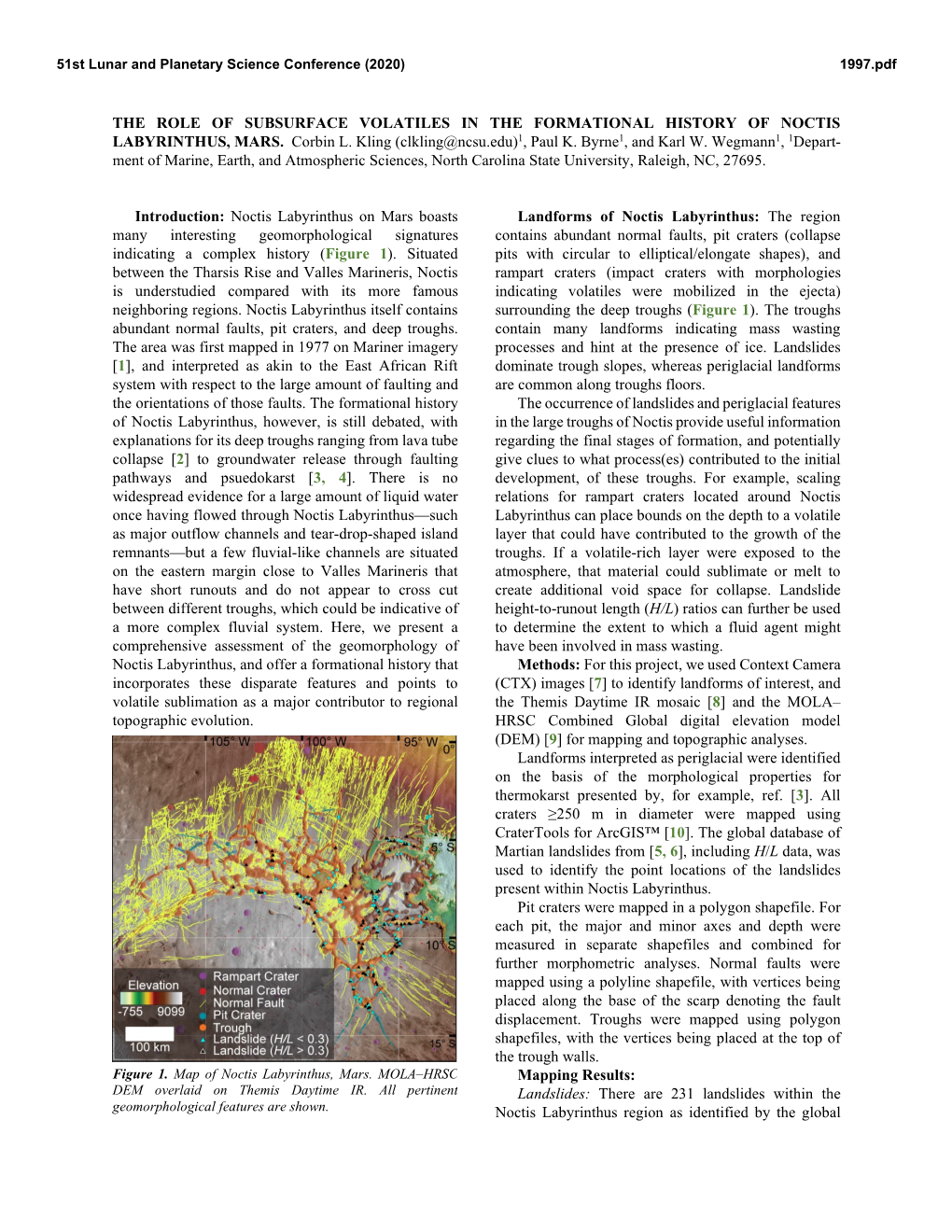 The Role of Subsurface Volatiles in the Formational History of Noctis Labyrinthus, Mars