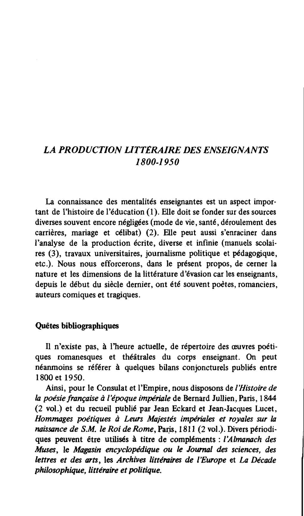 Revue HISTOIRE DE L'education