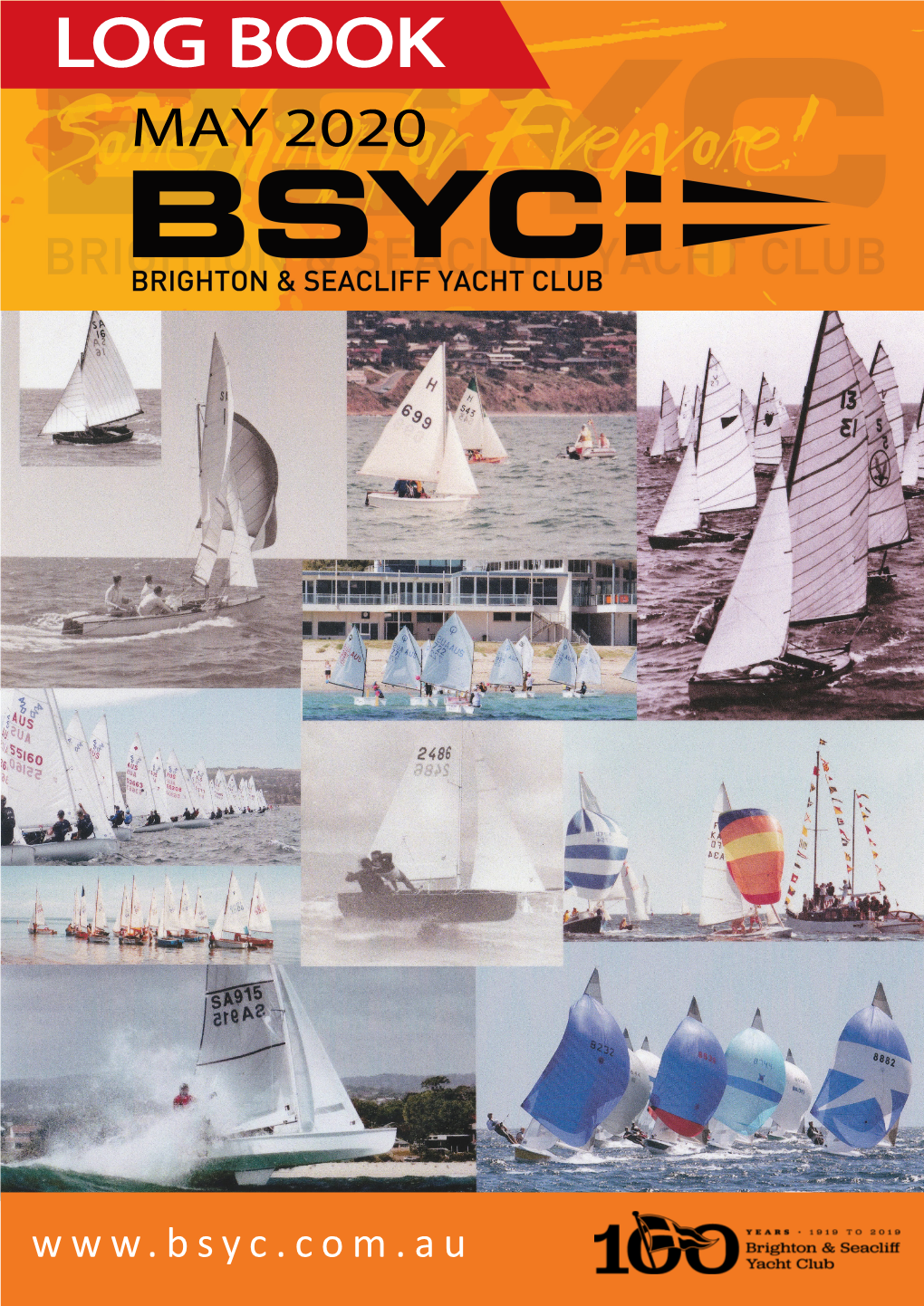 BSYC LOG BOOK - ADVERTISING RATES Much Looking Forward to Resuming Full Page More Actual On-The-Water Activity