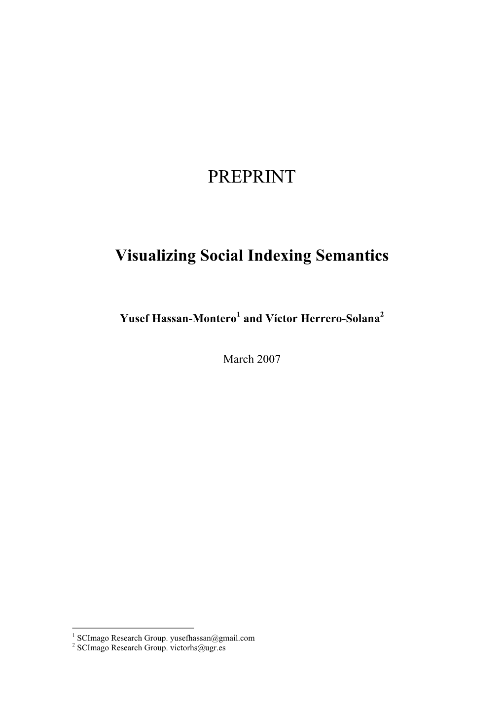 Visualizing Social Indexing Semantics