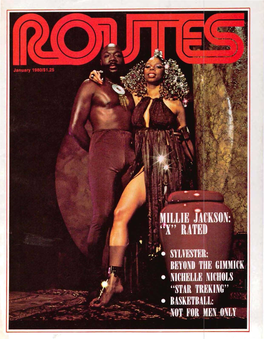 Back Issue of ROUTES, a Guide to Black Entertainment January 1980